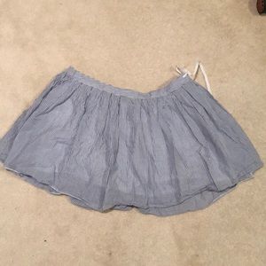 Seersucker Mini Skirt